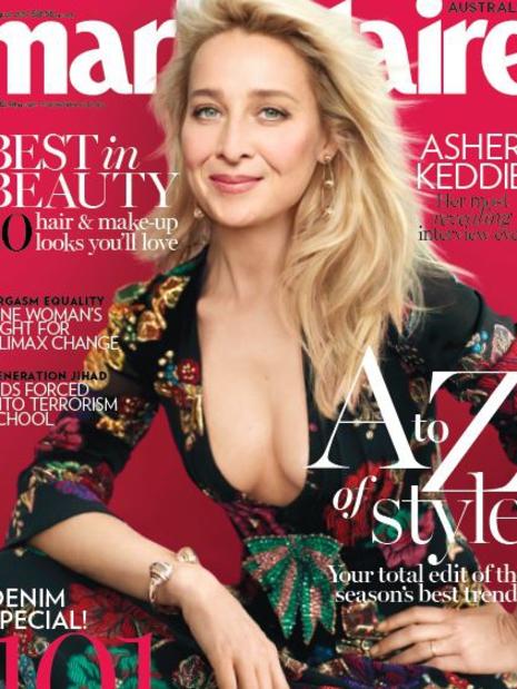 Asher Keddie on the cover of Marie Claire.