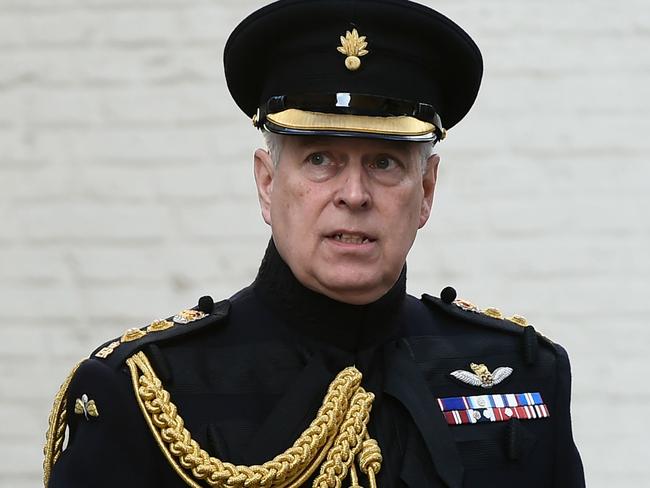 Prince Andrew reportedly wanted to wear an Admiral’s uniform to Prince Philip’s funeral ... but the Queen has stepped in to stop it. Picture: AFP