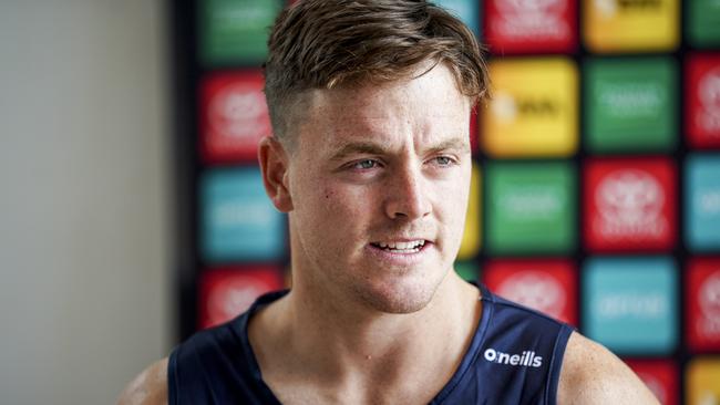 James Rowe said it was a dream come true to be drafted to the Crows. Picture: Mike Burton.