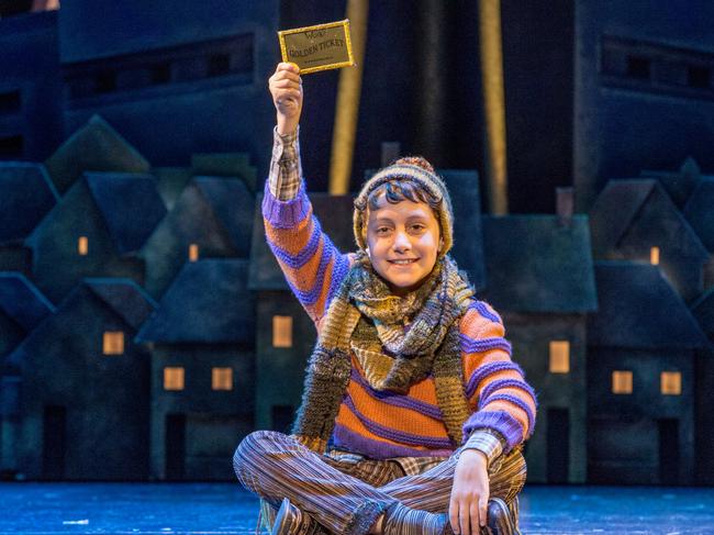 Oliver Alkhair in Charlie and the Chocolate Factory. Picture: Jeff Busby