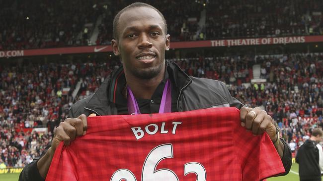 Usain Bolt is serious about his football dreams. Picture: Getty Images