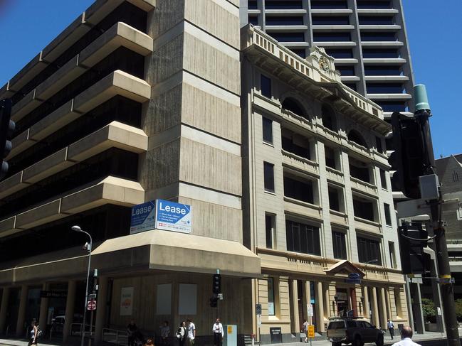 The former Bank of South Australia building at 51 Pirie St, Adelaide.