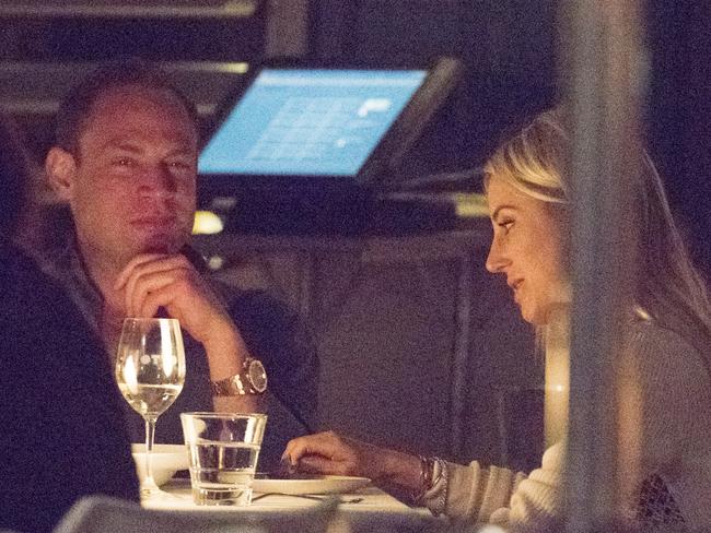 Roxy Jacenko has dinner with ex Nabil Gazal. Picture: Diimex