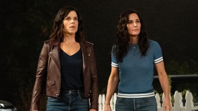 Neve Campbell and Courteney Cox confront old demons. Picture: Paramount