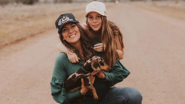 Roma businesswoman Jessica Townsend pictured with her daughter.