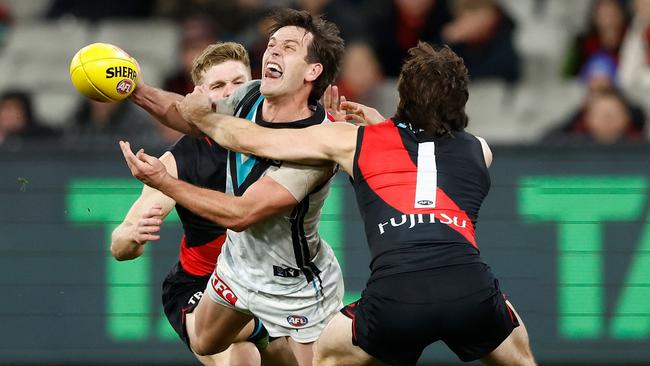 Zak Butters was influential again on Saturday night. Picture: Michael Willson/AFL Photos