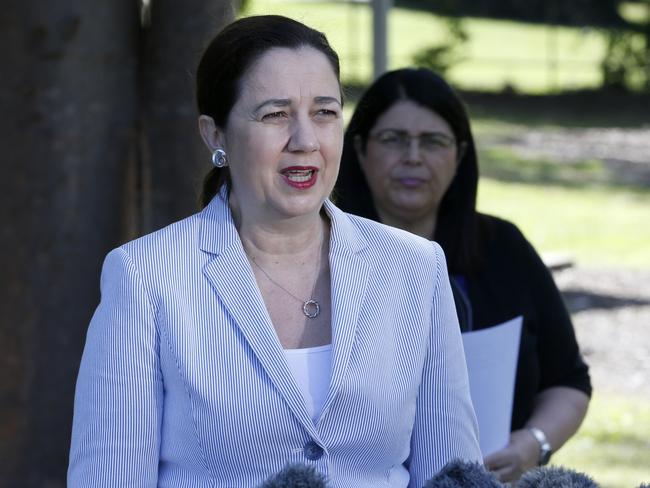 Queensland Premier Annastacia Palaszczuk said players could not return to the state after playing in Sydney unless they went into 14 days quarantine. Picture: Steve Pohlner