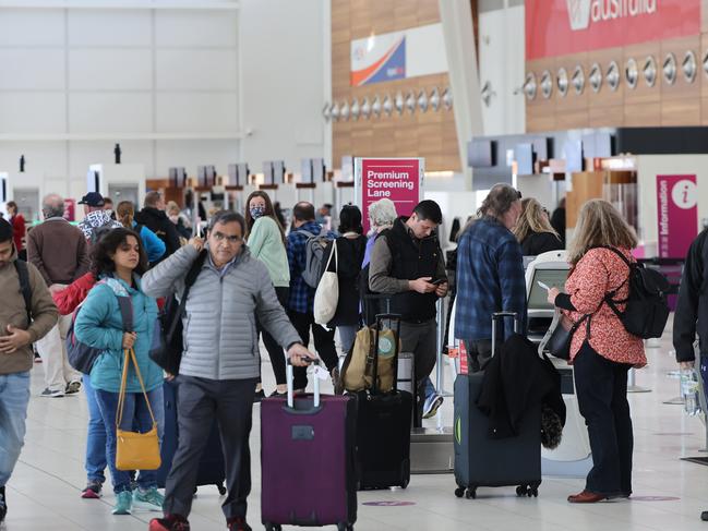 ADELAIDE, AUSTRALIA - NewsWire Photos July 8 2022: General view of Adelaide Airport. Friday is expected to be the busiest day at Adelaide Airport since the pandemic. NCA NewsWire / David Mariuz