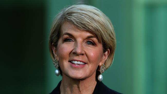 Julie Bishop has left open the possibility of voting to refer Home Affairs Minister Peter Dutton to the High Court. Picture: Kym Smith