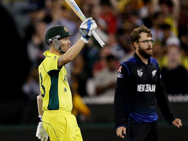 Michael Clarke signed off in style at the MCG. Picture: Colleen Petch.