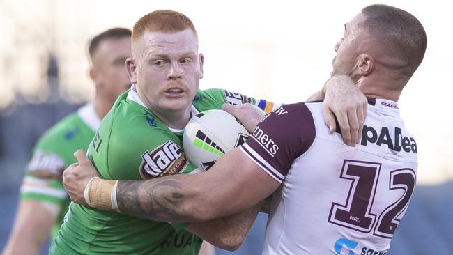 Corey Horsburgh will miss the Raiders Round 1 clash against Wests Tigers. Picture: AAP