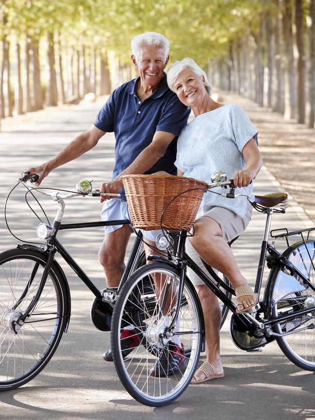 Cycling outdoors helps physical and mental health.