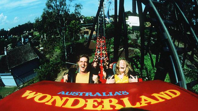 The Demon rollercoaster at Wonderland Sydney.