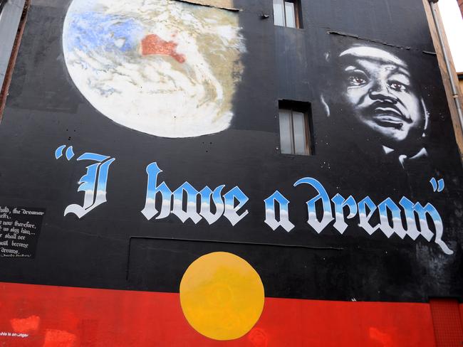 Newtown is home to the Martin Luther King mural.