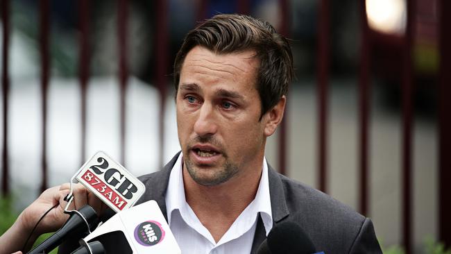 29/1/16 Mitchell Pearce speaking for the first time after Australia day incident in Surry Hills. Adam Yip/Daily Telegraph