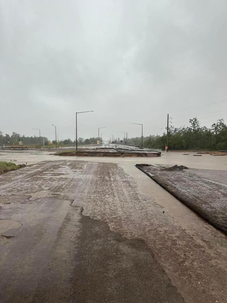 Up to 680 mm of rain was reported on Groote Eylandt in 48 hours. Picture: Arriki Aboriginal Corporation