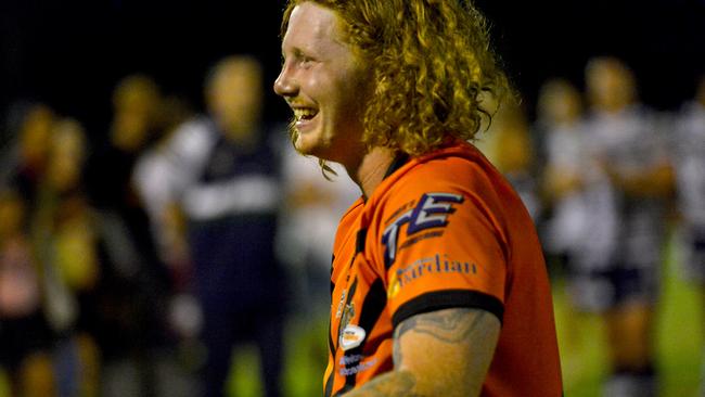 BIG GRIN: Wests Tigers fullback Jake Thornton was named best on ground in the Rugby League Mackay and District A-Grade grand final. Photo: Callum Dick