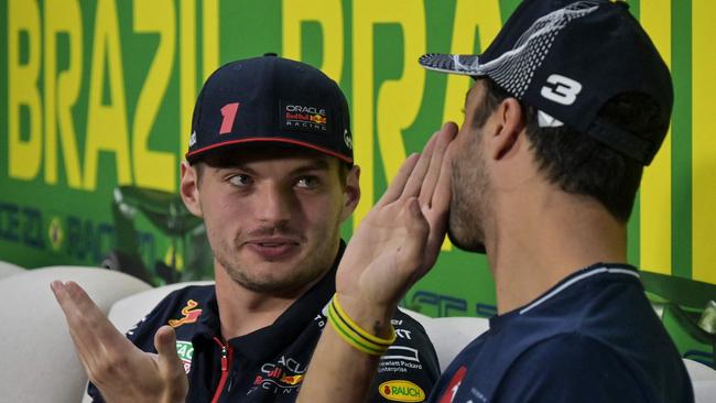 Max Verstappen said the speculation around Perez is ‘unfair’. Picture: Nelson Almeida/AFP