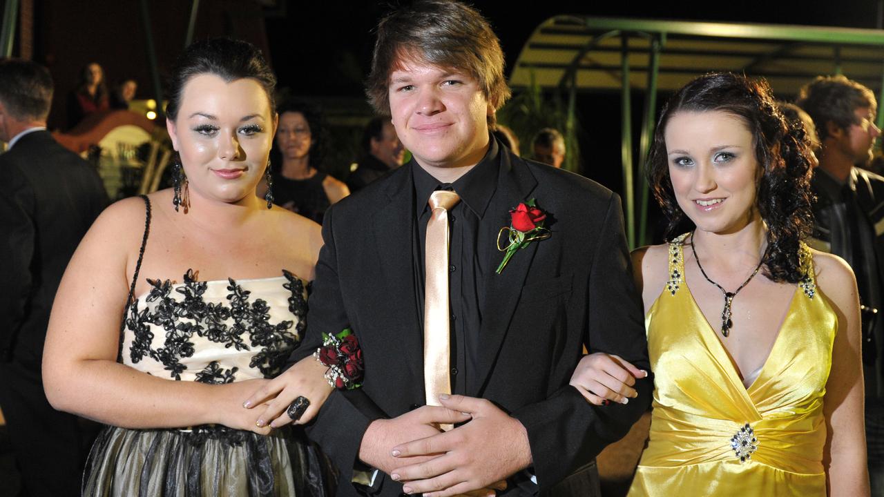 Taylor-Rose Horan, Trent Wockner and Alexandra Grey at the Shalom College Prom.  Photo: Scottie Simmonds/NewsMail