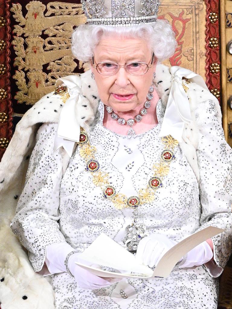 The Queen wore a diadem instead of her Imperial State Crown. Picture: Paul Edwards - WPA Pool/Getty Images.