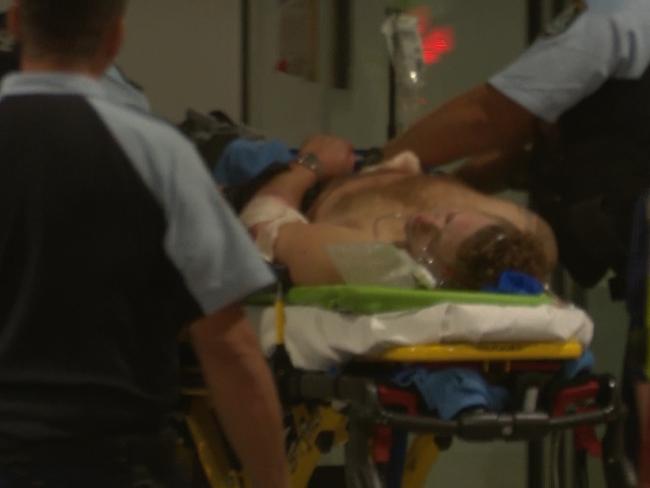 Mr Ippolito was treated at the scene before being taken to hospital for emergency surgery. Picture: Digicrew Australia