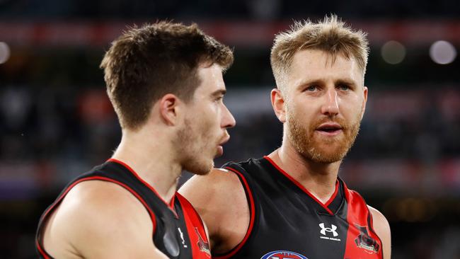 Dyson Heppell will hand over the captaincy for the 2023 season and beyond. Picture: Getty Images