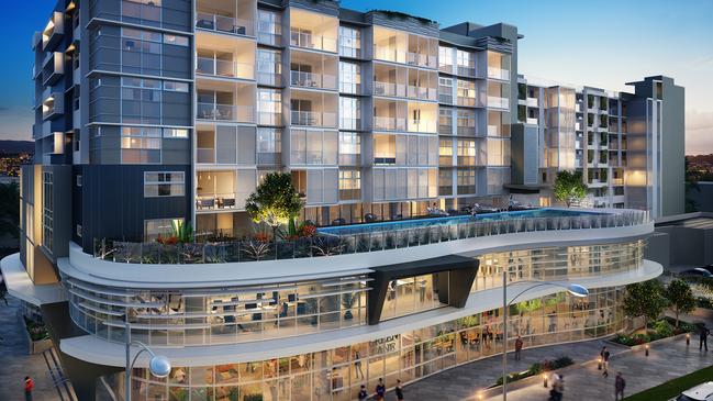 Artist impression for Maasra apartments at Coorparoo on Old Cleveland Rd.