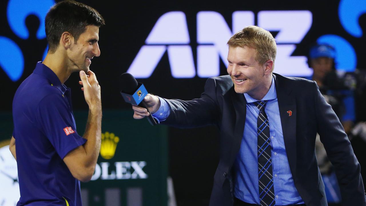 Jim Courier touches down in Melbourne