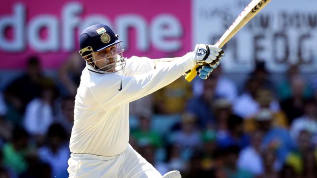 Virender Sehwag is the only Indian to blast two triple centuries in Test. Picture: Gregg Porteous 