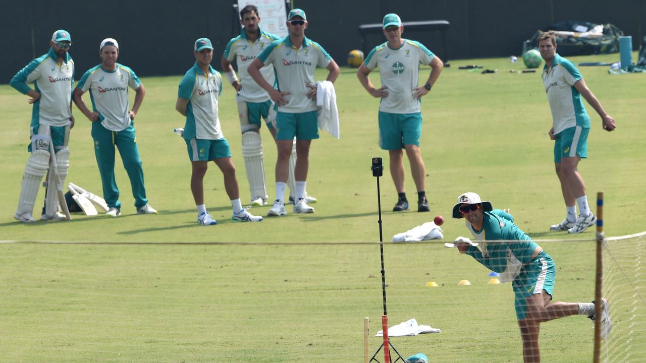 How will the pitch play? Australia want to know. Photo by Arif ALI / AFP