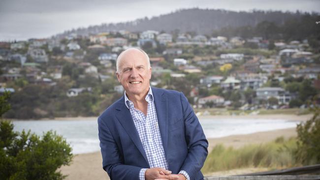 Eric Abetz at Blackman's Bay. Picture: Chris Kidd