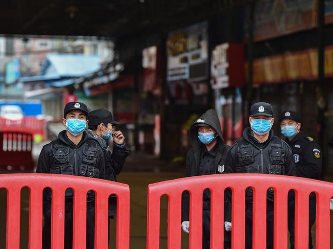 The wet market in Wuhan. Picture: AFP