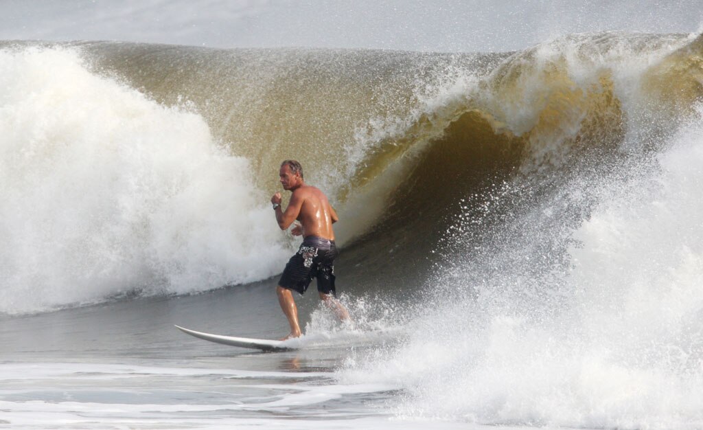 Alexandra Headland gets good lefts and rights for longboarders and shortbaorders alike. Picture: Nicholas Falconer