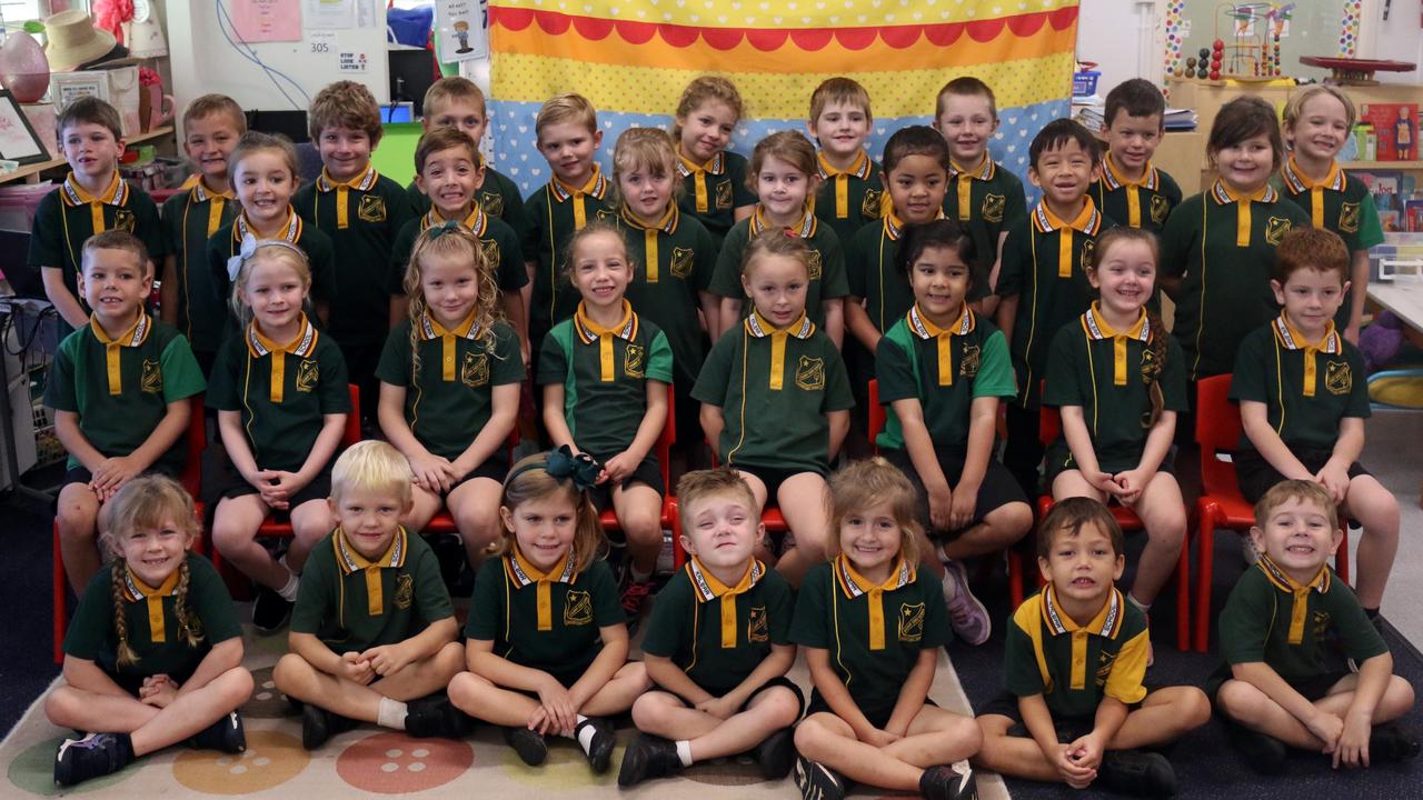 My First Year 2022: Kalbar State School prep class (Top row: Hunter, Ollie, Hoss, Kingston, Angus, Pippa, Quinn, Henry, Luke, Archer. Second from back: Charlie, Arlo, Claire, Matilda, Lina, Matthew, Charlotte. Middle: Harkhan, Kelsey, Ella Jane, Norah, Charlie, Kimberly, Avery, Remy. Front: Molly, Clancy, Rosie, Ryan, Tillie, Peter, Jax.)