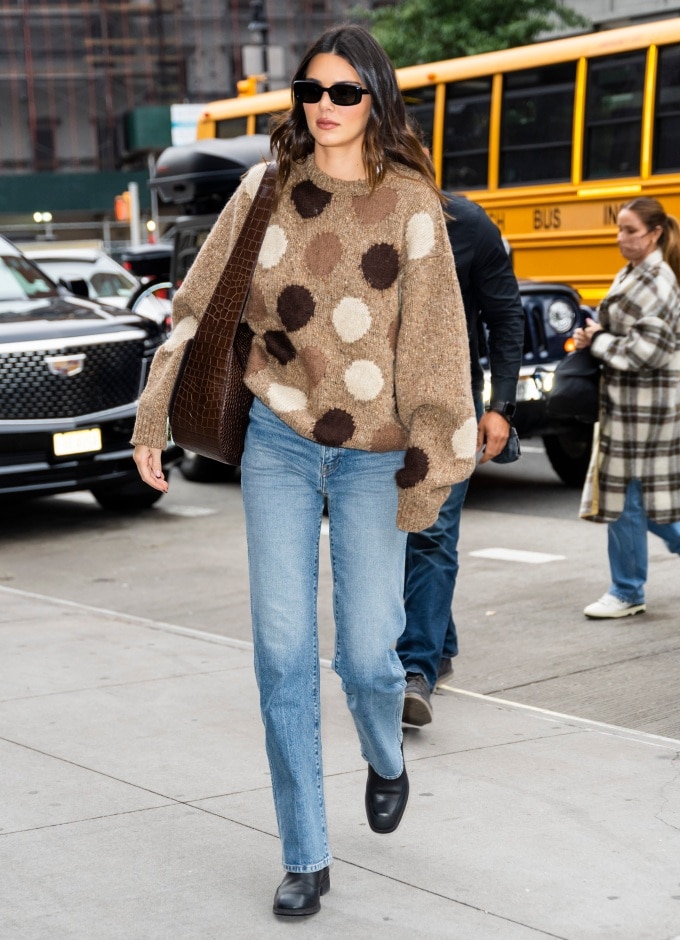 Kendall Jenner Is All About Her Straight Leg Jeans