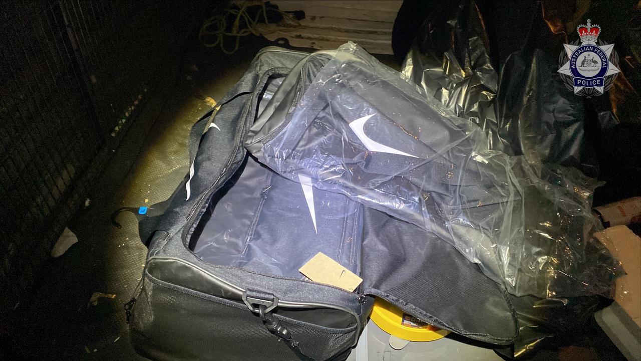 A search warrant was executed at the warehouse and in a car. Picture: Supplied