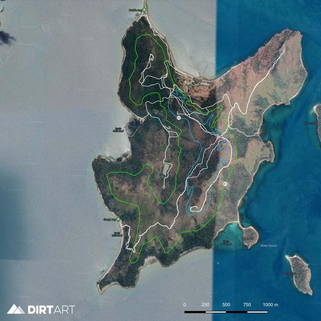 Proposed mountain bike trails on South Molle Island. Photo: Whitsunday Regional Council