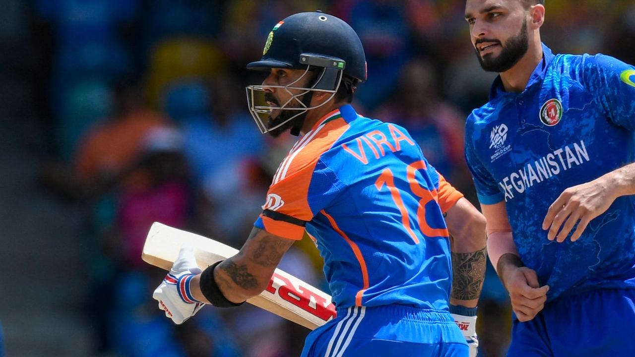 The Indian players wore black arm bands at the T20 World Cup. Photo by Randy Brooks / AFP