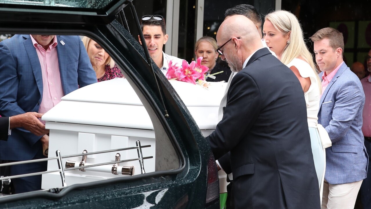 Mourners farewell Hannah Clarke and her three children