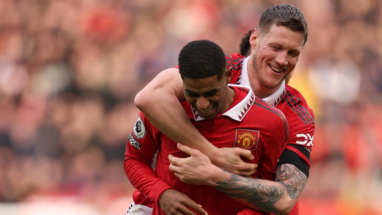 Rashford scored yet again for United. (Photo by Richard Heathcote/Getty Images)