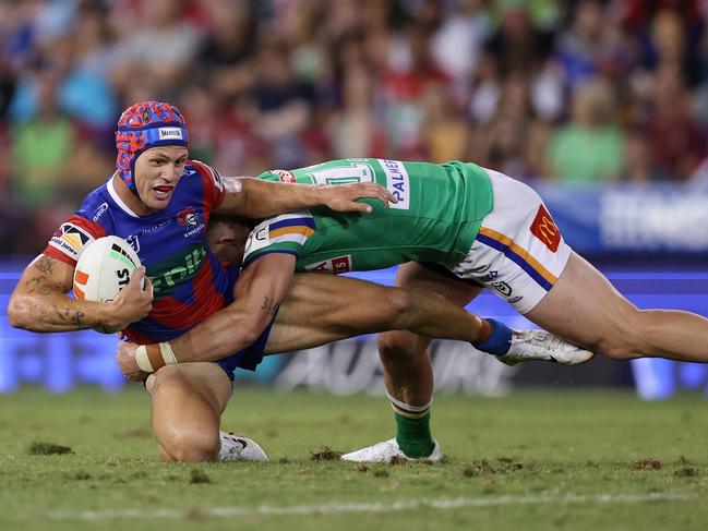 Kalyn Ponga was kept quiet in the second half as the Raiders ran wild.