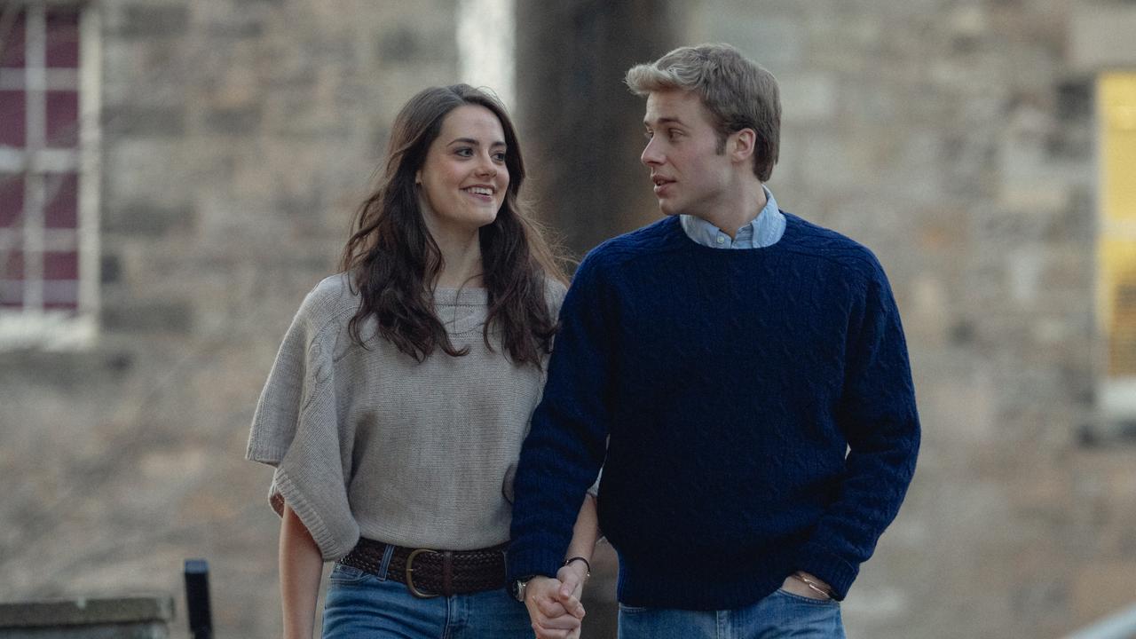 Scenes were filmed in St Andrews, where Kate and William met in real life. Picture: Netflix