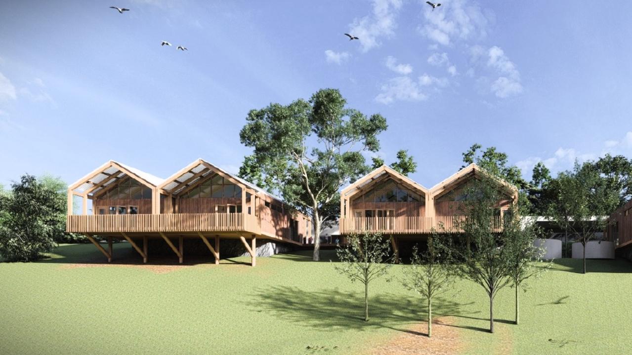 Artist impression of a new school proposed for the Gold Coast Hinterland