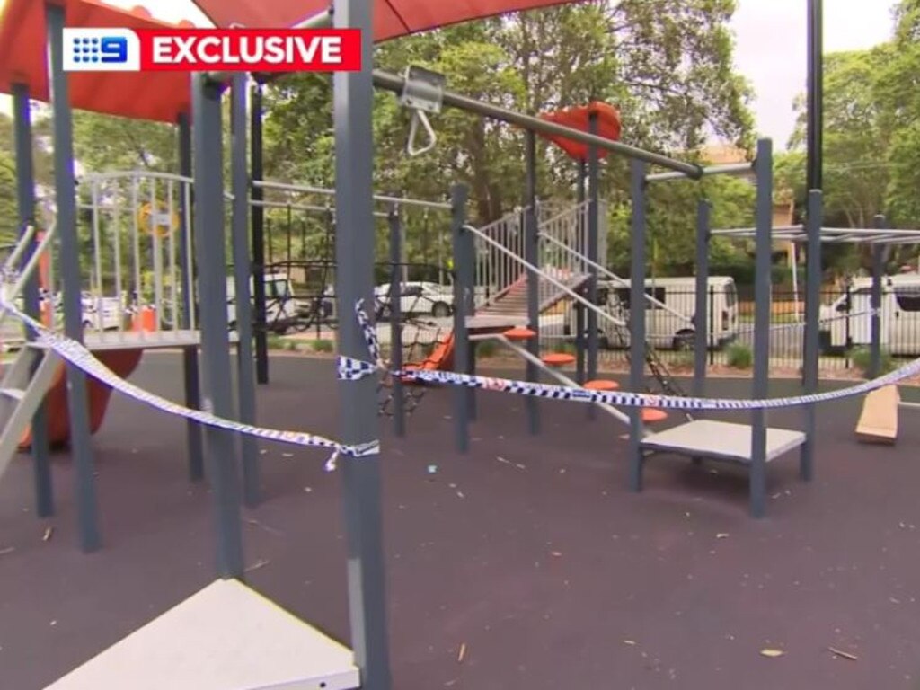 A teenage boy is in hospital with serious injuries after he was attacked by two dogs at a park in Sydney’s west. Source: Nine News