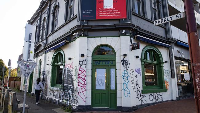 Empty shops on the normally busy Lygon Street in Melbourne’s Brunswick. Picture: NCA NewsWire / Sarah Matray