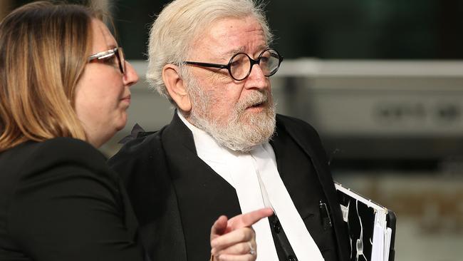 Pell’s lawyer Robert Richter QC arrives at County Court on February 26, 2019 in Melbourne. Picture: Michael Dodge/Getty Images