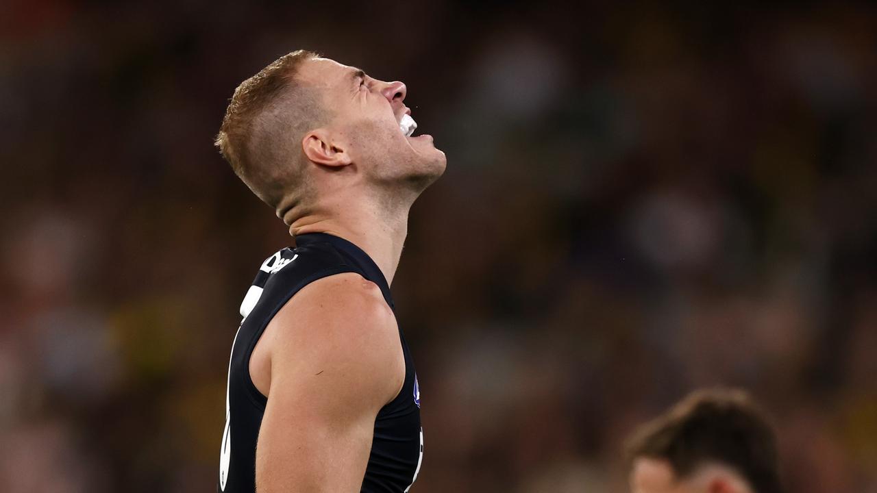 Harry McKay is letting himself and his team down with his poor goalkicking. Picture: Michael Klein