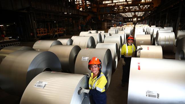 Hospitals around the country rely on critical medical supplies produced by the steelworks. Picture: The Australian