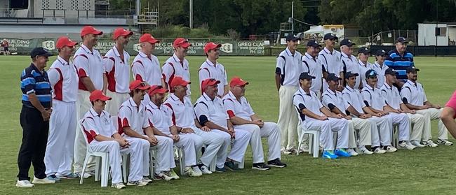 Lismore’s special T20 match with cricket legends and locals playing on the same field at Oakes Oval in Lismore, one year on from the Northern Rivers floods.