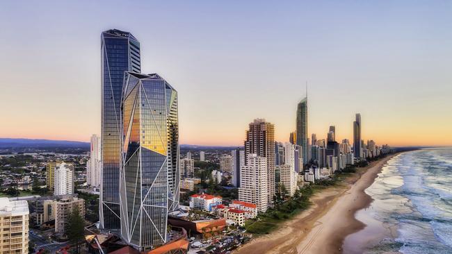 The Surfers Paradise skyline